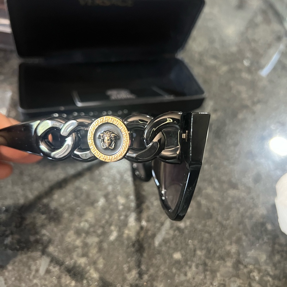 Versace Black Square Sunglasses - image 2